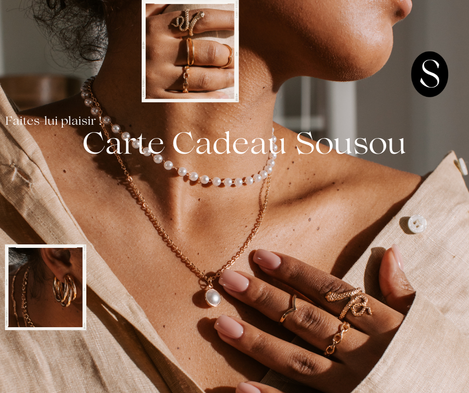 Carte cadeau Sousou 🎁 Dites-le lui avec des bijoux