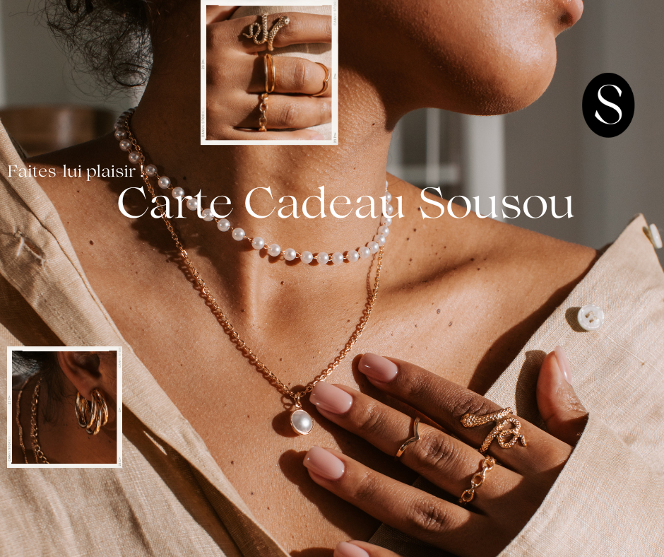 Carte cadeau Sousou 🎁  Dites-le lui avec des bijoux